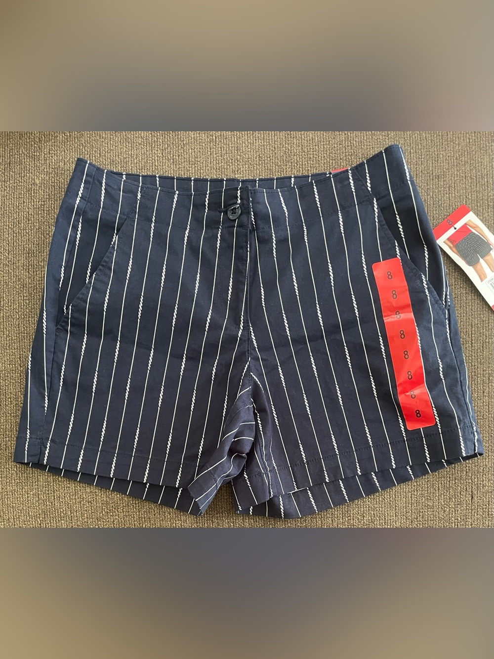 NWT Women’s Nautica Striped Shorts Size 8